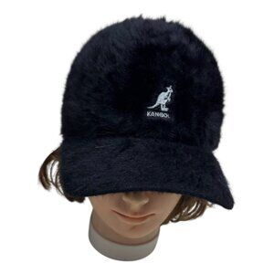 KANGOL FURGORA Stretch Space Cap Angora Streetwear Vintage Black Unisex Hat
